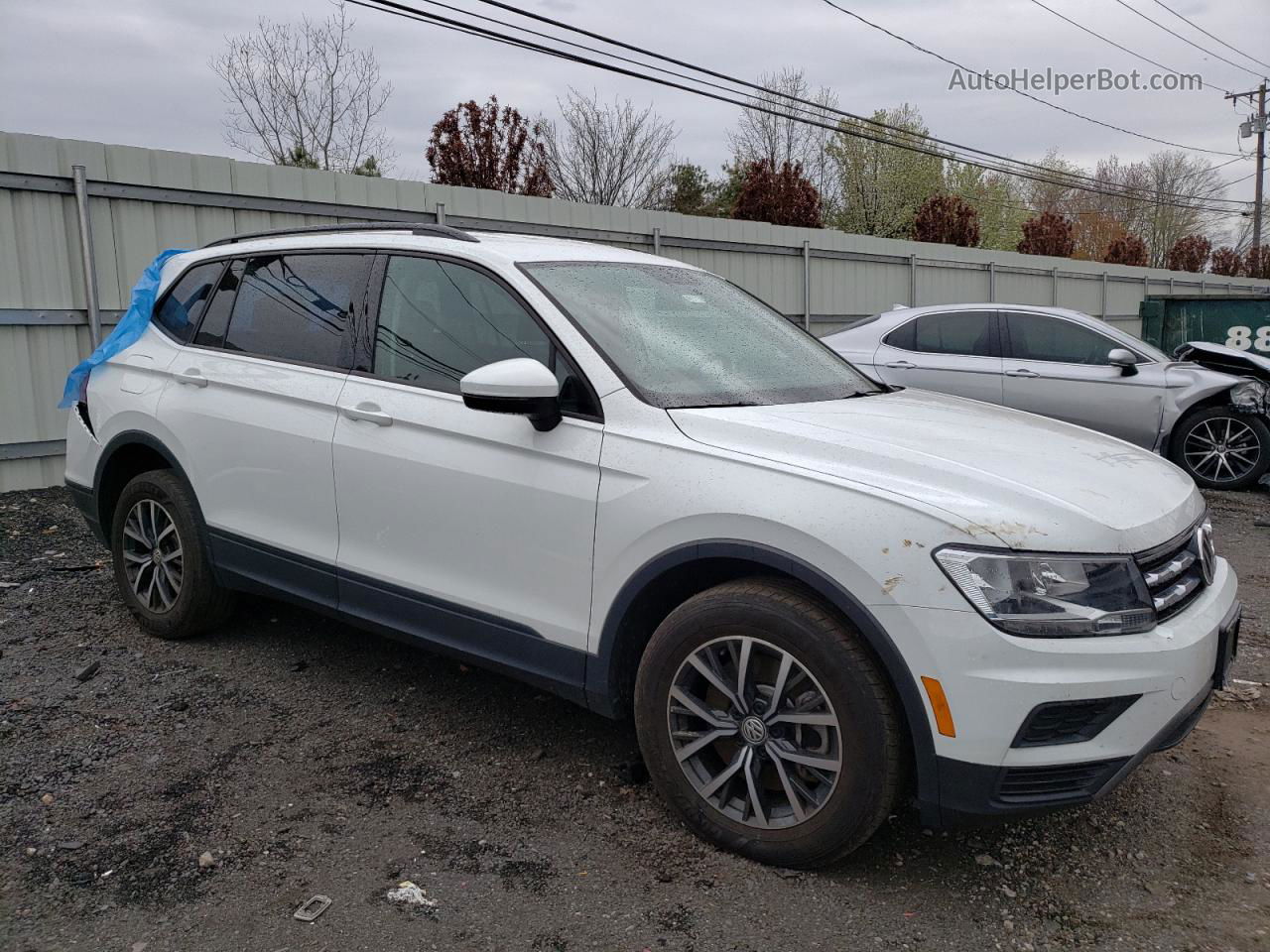 2021 Volkswagen Tiguan S White vin: 3VV0B7AX5MM036172