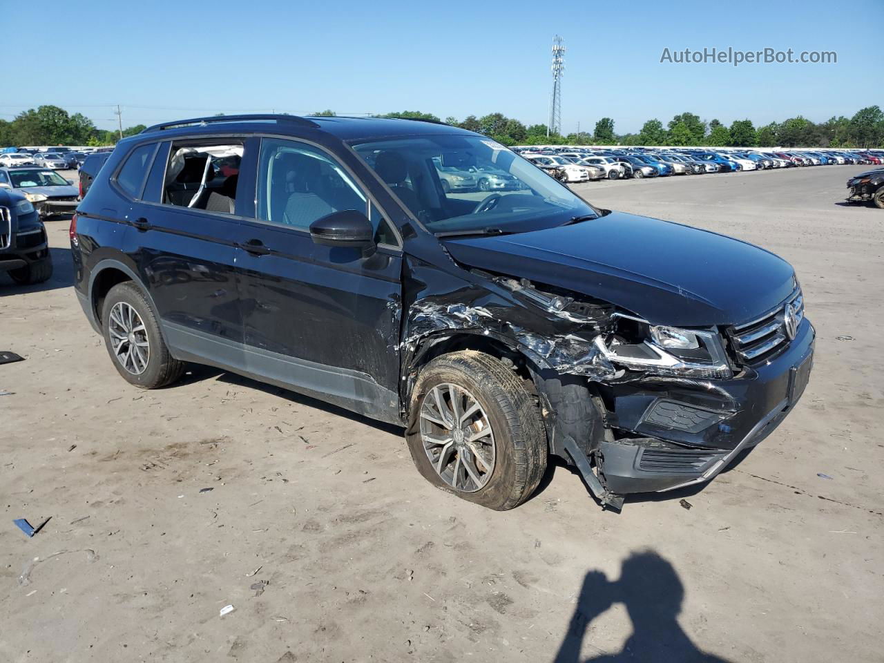 2021 Volkswagen Tiguan S Black vin: 3VV0B7AX5MM077837