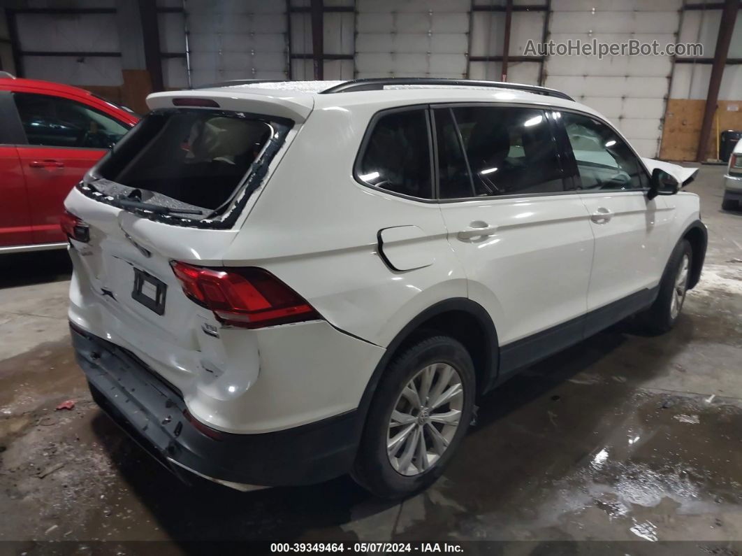 2018 Volkswagen Tiguan 2.0t S White vin: 3VV0B7AX6JM097073