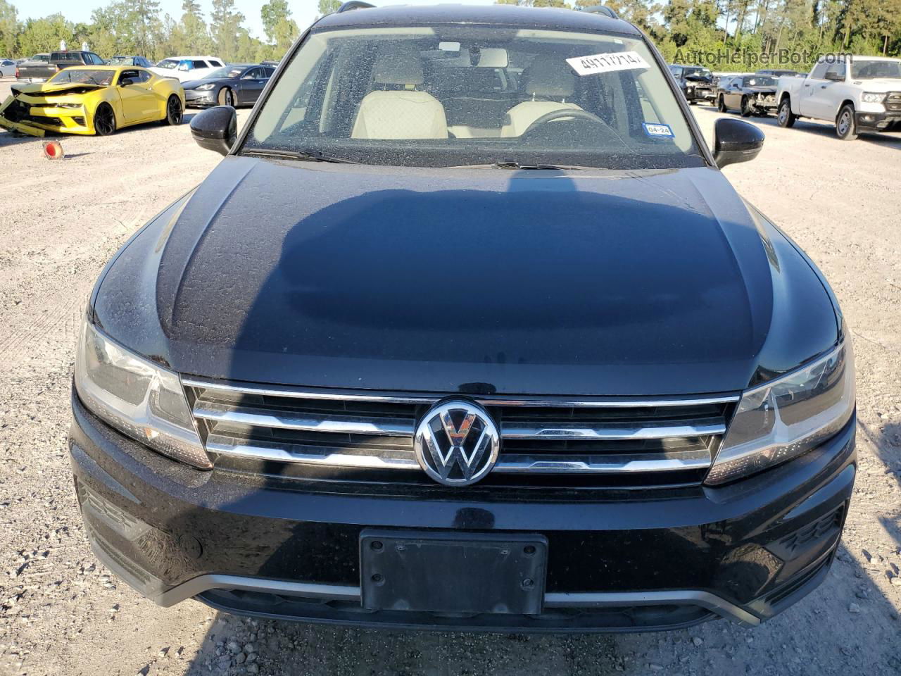 2018 Volkswagen Tiguan S Black vin: 3VV0B7AX6JM204803