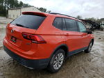 2018 Volkswagen Tiguan S Orange vin: 3VV0B7AX7JM038520