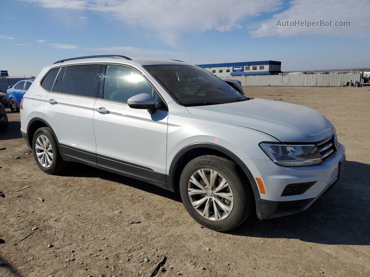 2018 Volkswagen Tiguan S Gray vin: 3VV0B7AX7JM108288