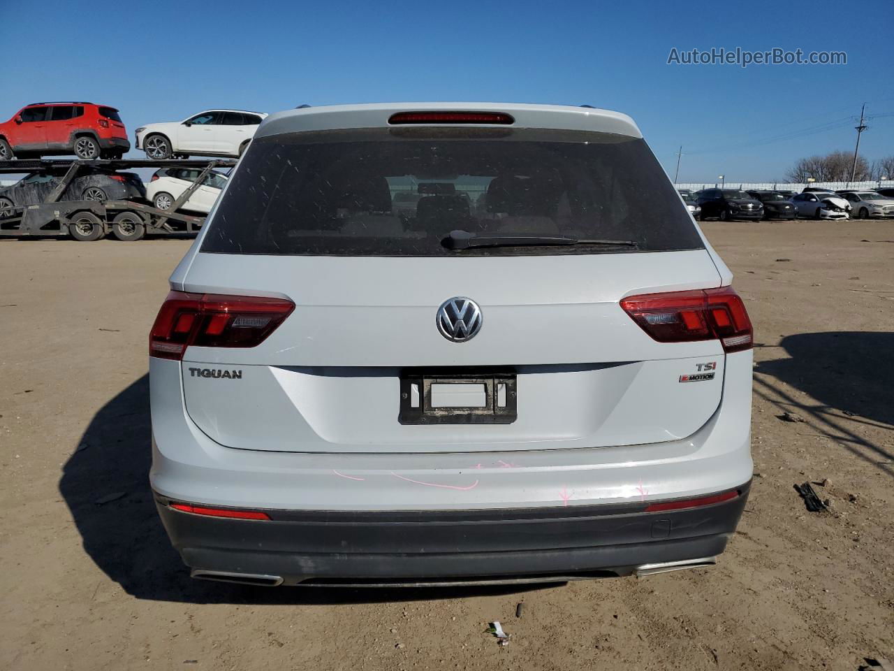 2018 Volkswagen Tiguan S Gray vin: 3VV0B7AX7JM108288