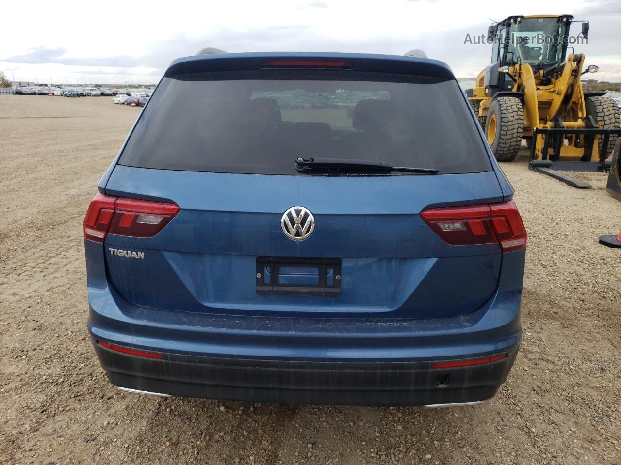 2019 Volkswagen Tiguan S Blue vin: 3VV0B7AX7KM007043