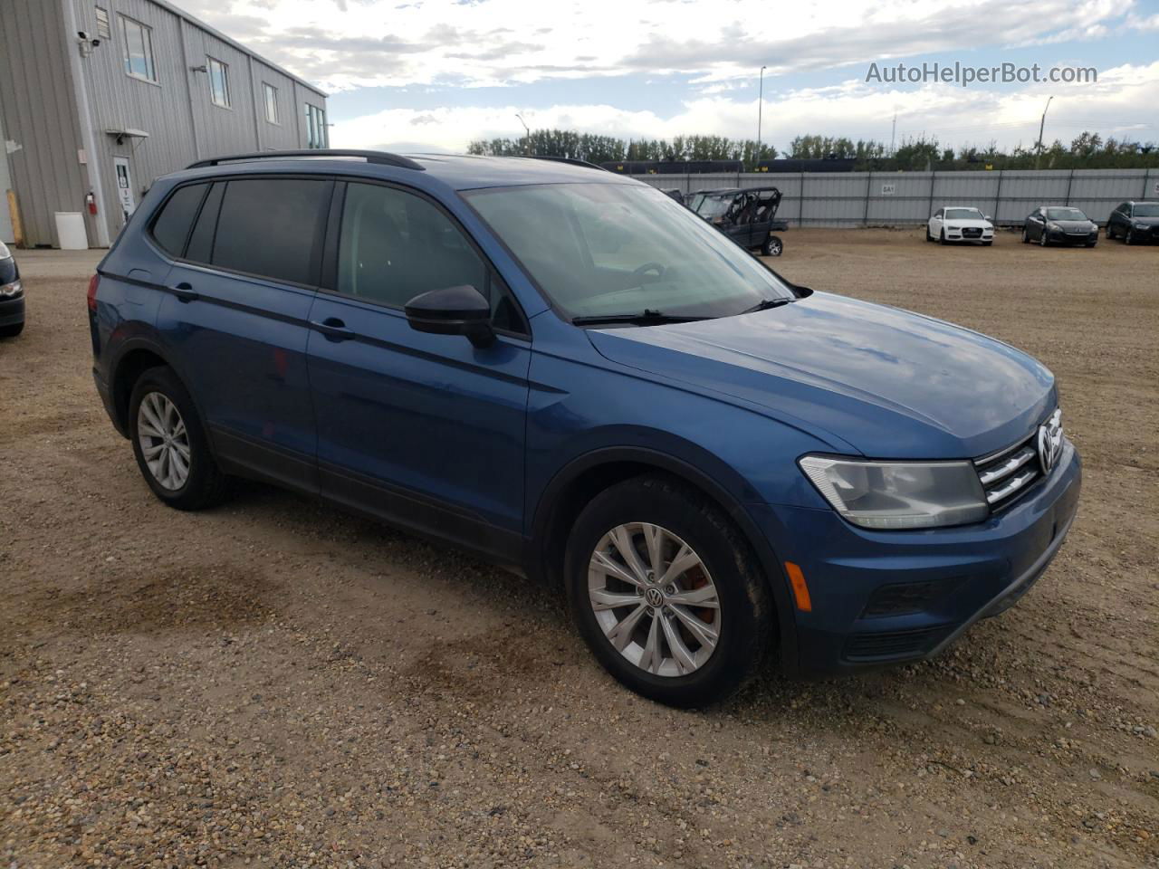 2019 Volkswagen Tiguan S Синий vin: 3VV0B7AX7KM007043