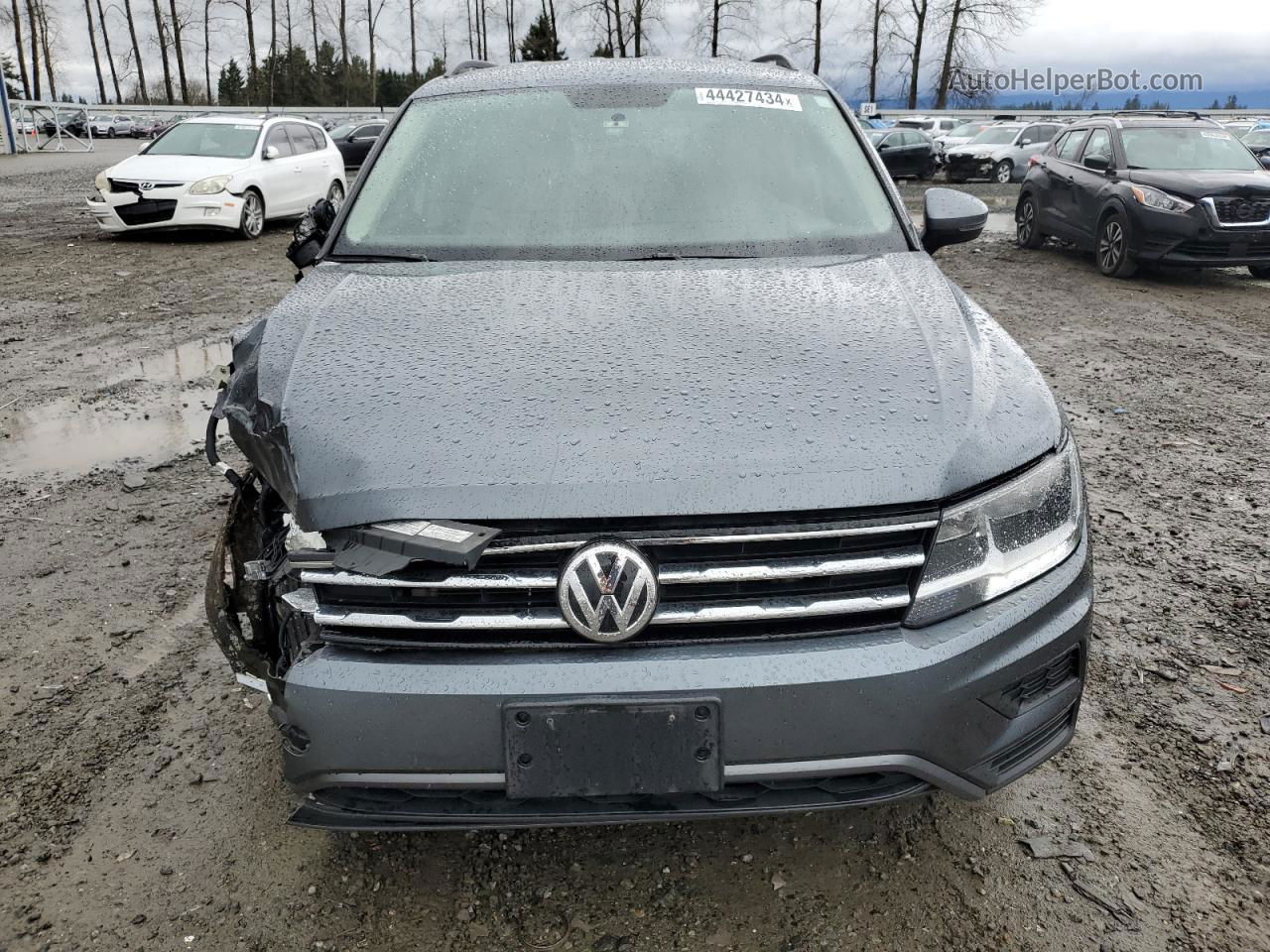 2021 Volkswagen Tiguan S Gray vin: 3VV0B7AX7MM015856