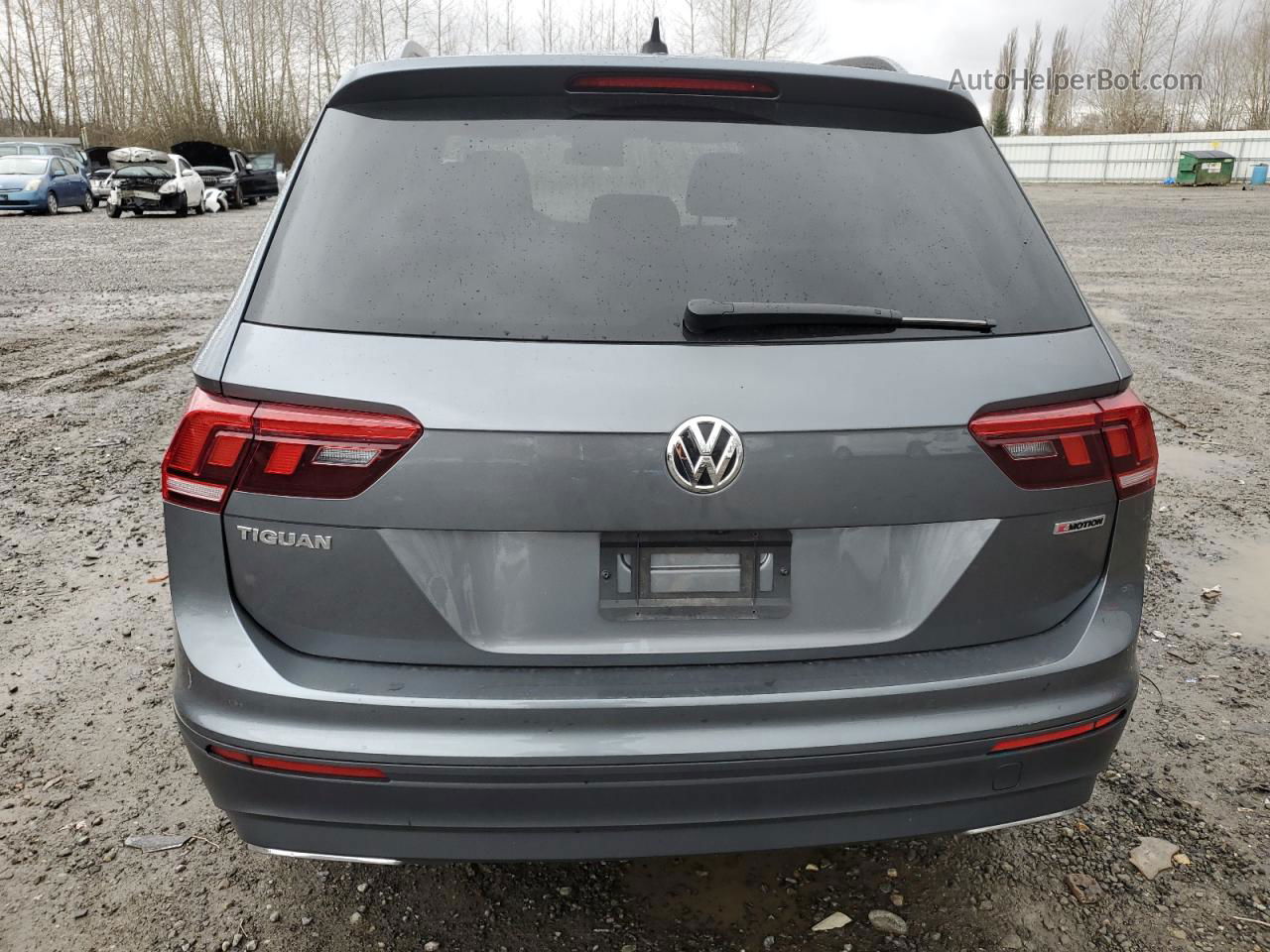 2021 Volkswagen Tiguan S Серый vin: 3VV0B7AX7MM015856