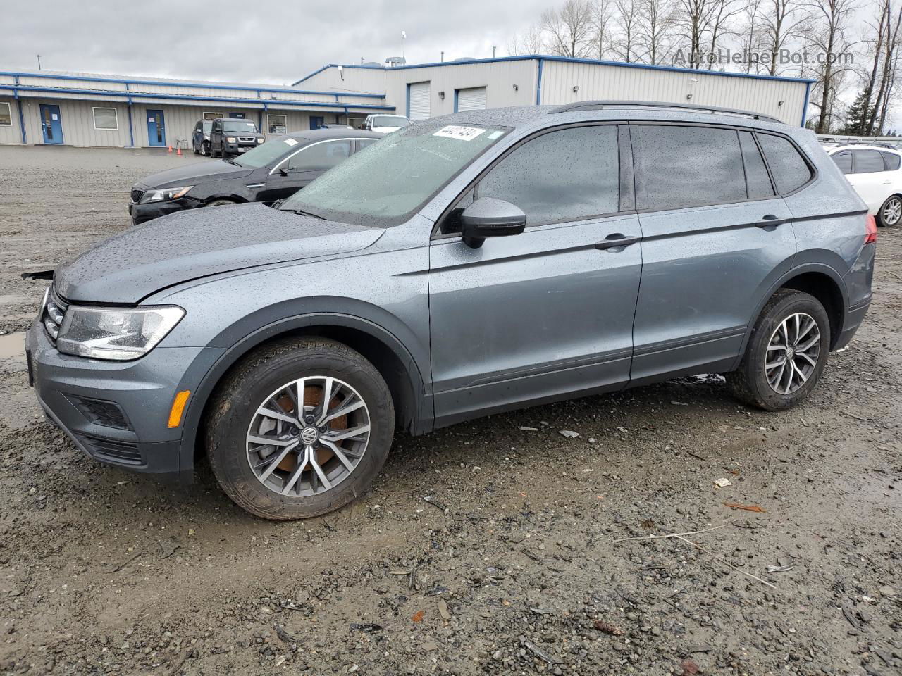 2021 Volkswagen Tiguan S Серый vin: 3VV0B7AX7MM015856