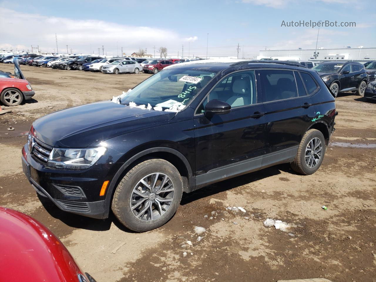 2021 Volkswagen Tiguan S Black vin: 3VV0B7AX7MM123751