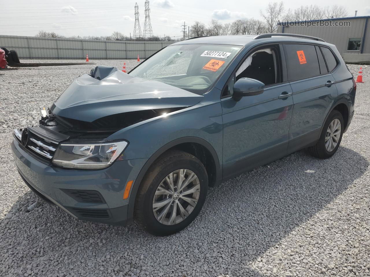 2019 Volkswagen Tiguan S Teal vin: 3VV0B7AX8KM088649