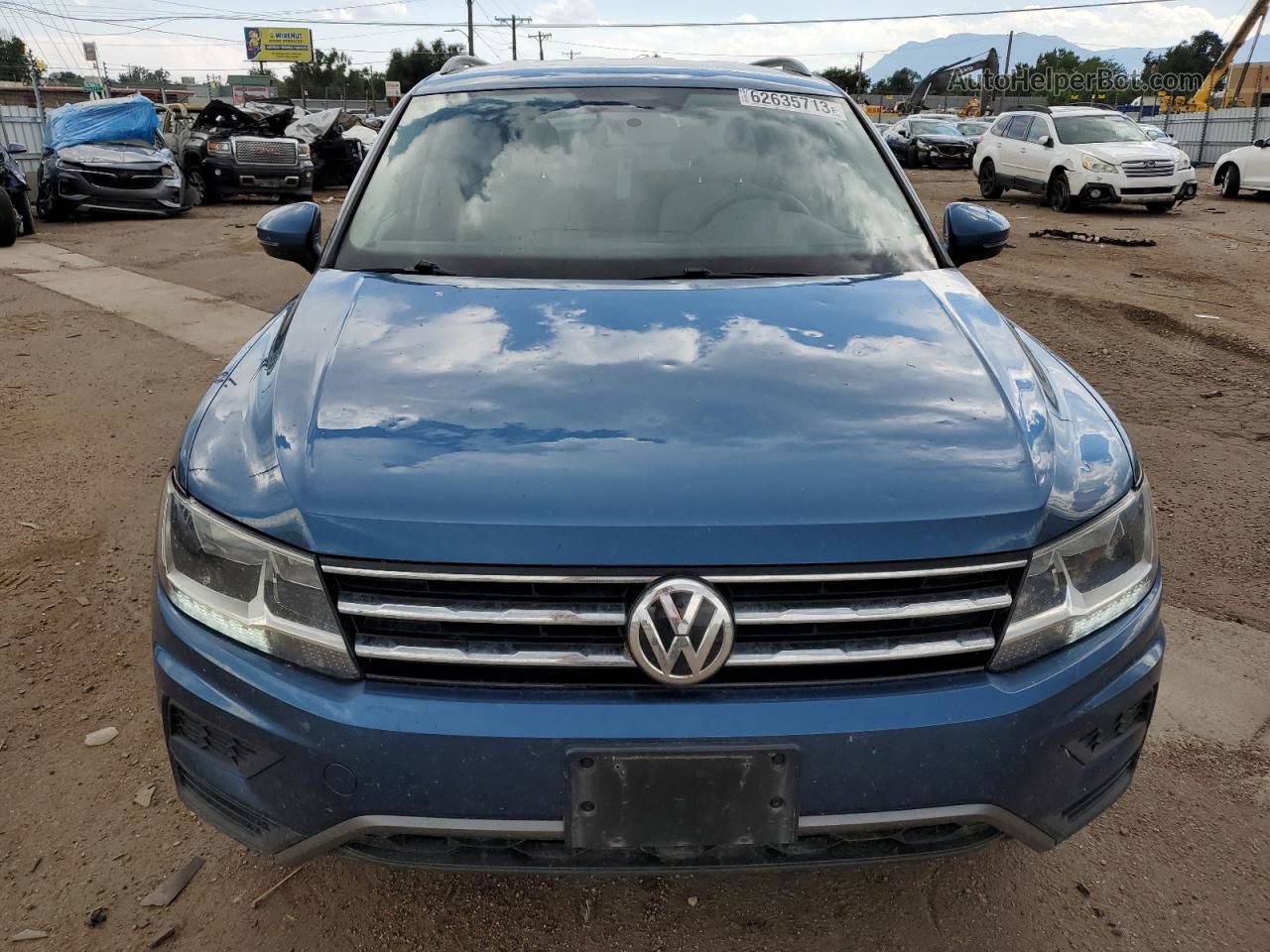 2019 Volkswagen Tiguan S Синий vin: 3VV0B7AX8KM191876