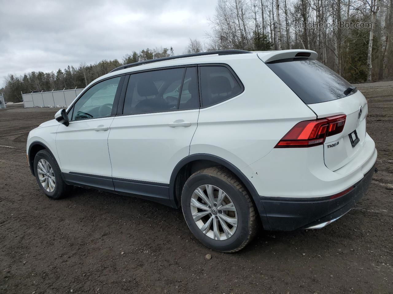 2019 Volkswagen Tiguan S White vin: 3VV0B7AX9KM155534