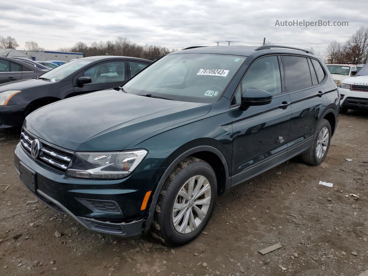 2019 Volkswagen Tiguan S Green vin: 3VV0B7AXXKM016321