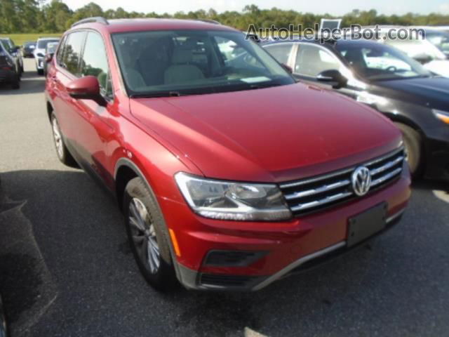 2019 Volkswagen Tiguan S Red vin: 3VV0B7AXXKM027495