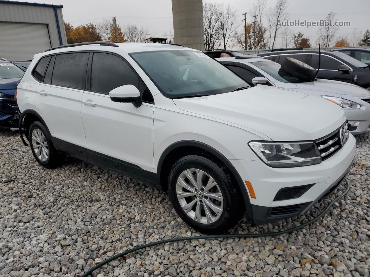 2019 Volkswagen Tiguan S White vin: 3VV1B7AX0KM009737