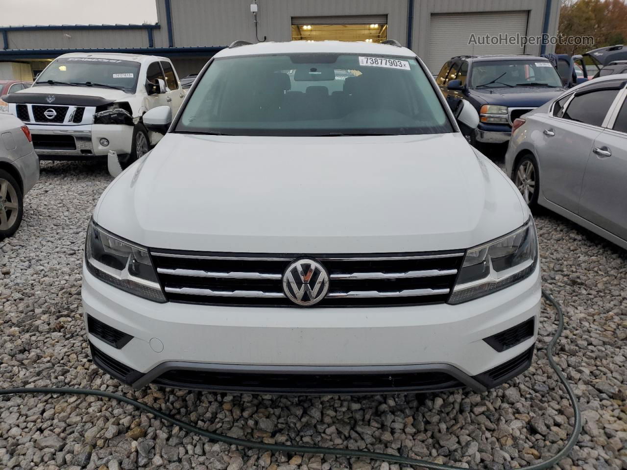 2019 Volkswagen Tiguan S White vin: 3VV1B7AX0KM009737