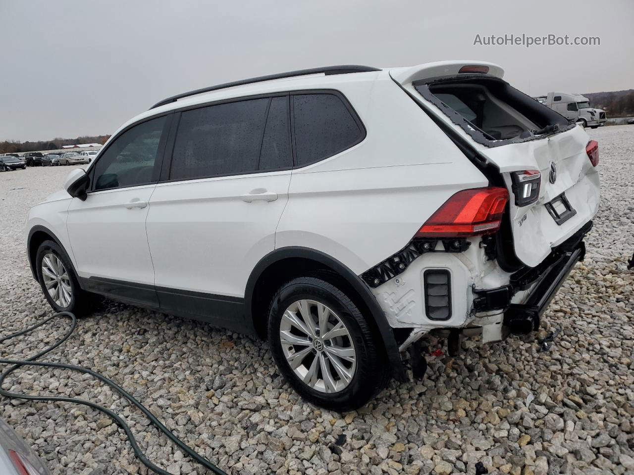 2019 Volkswagen Tiguan S White vin: 3VV1B7AX0KM009737