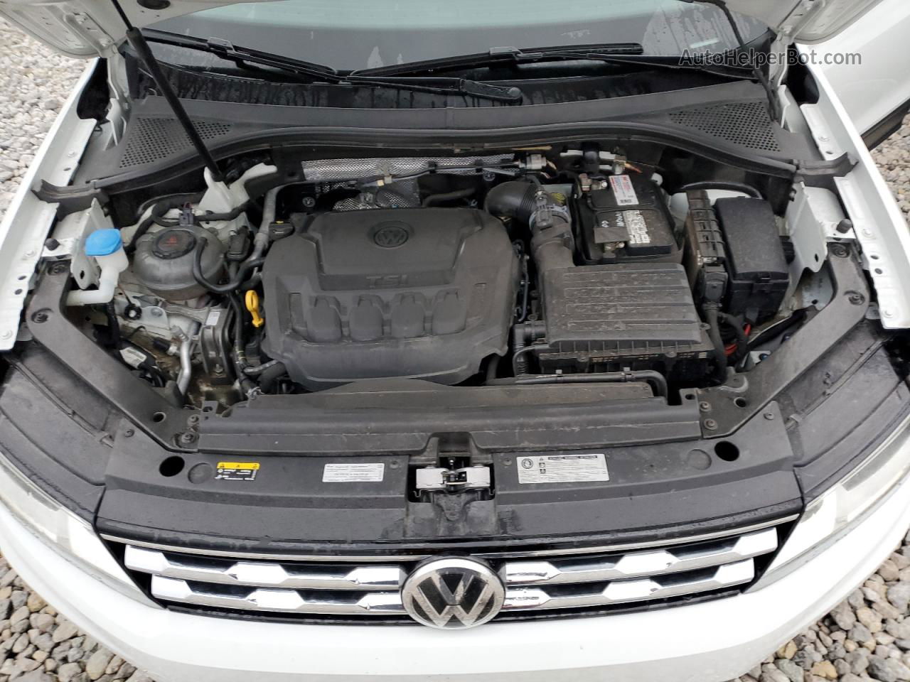 2019 Volkswagen Tiguan S White vin: 3VV1B7AX0KM009737