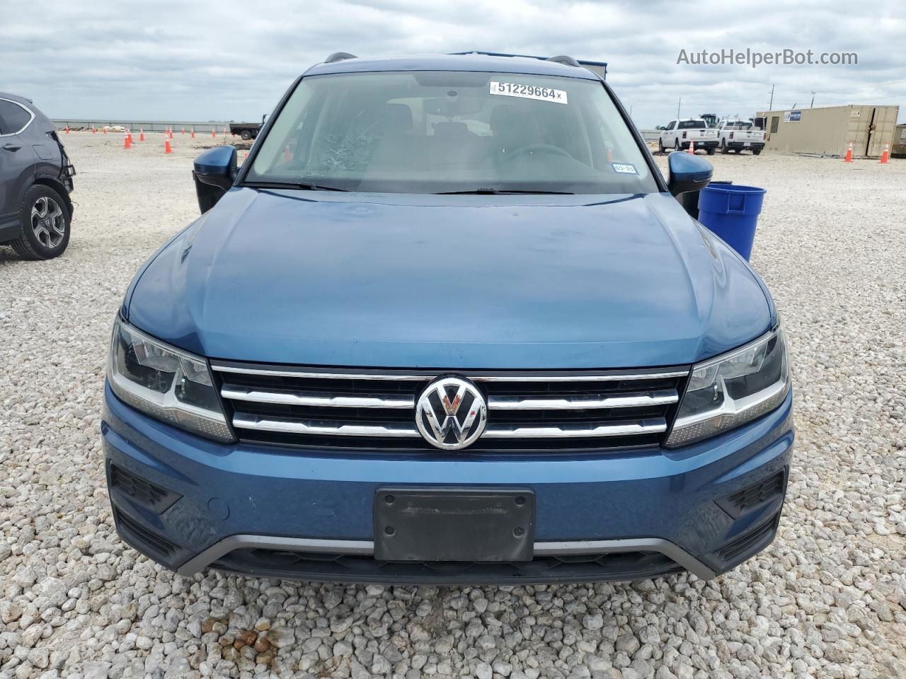 2019 Volkswagen Tiguan S Blue vin: 3VV1B7AX0KM071039