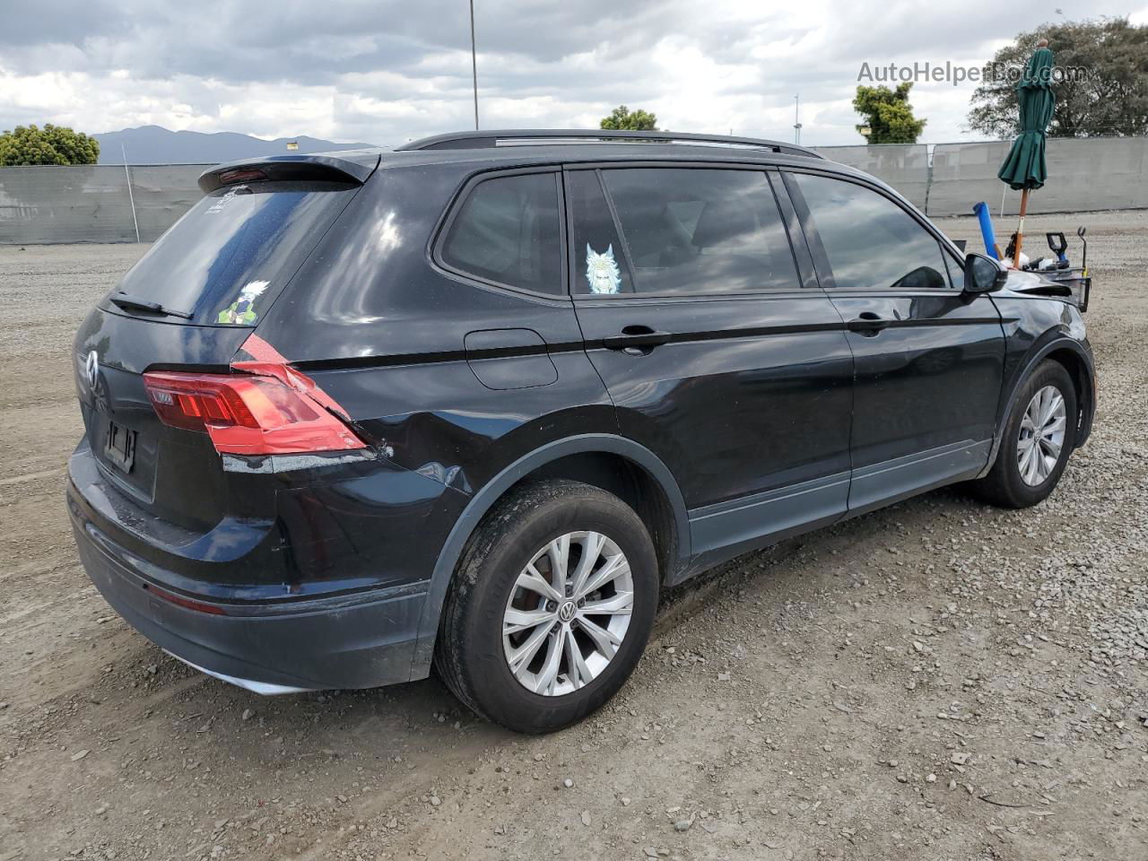 2019 Volkswagen Tiguan S Black vin: 3VV1B7AX0KM159105