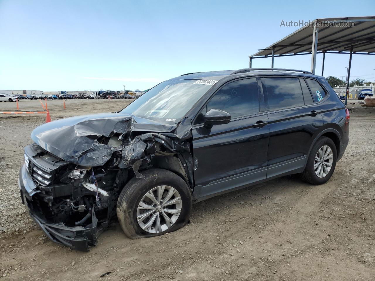 2019 Volkswagen Tiguan S Black vin: 3VV1B7AX0KM159105