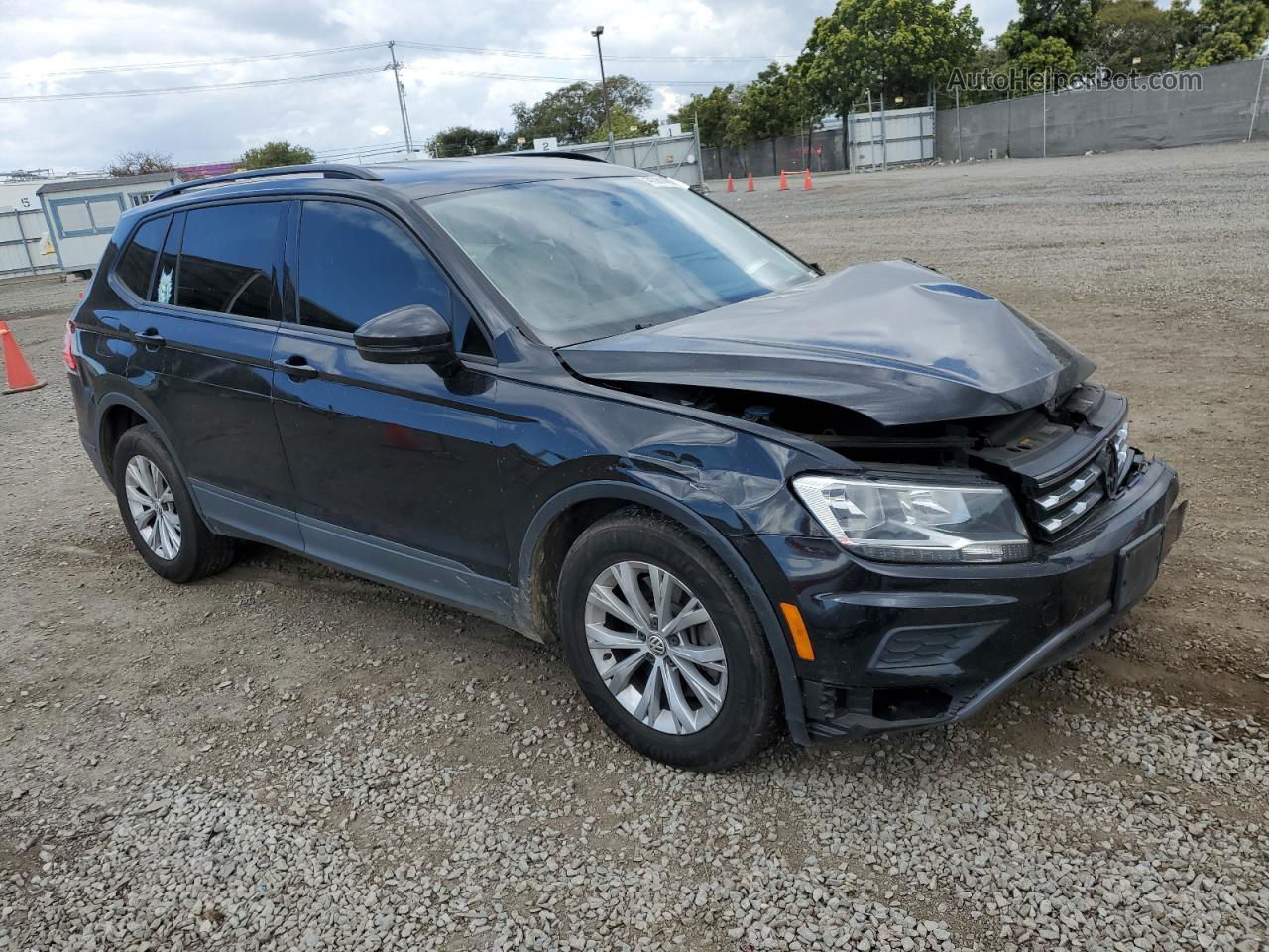 2019 Volkswagen Tiguan S Black vin: 3VV1B7AX0KM159105