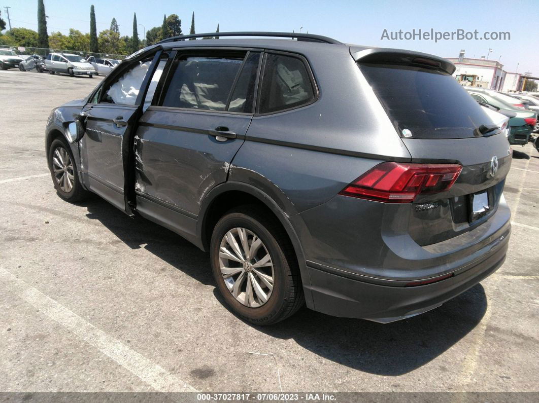 2019 Volkswagen Tiguan S Gray vin: 3VV1B7AX0KM185428