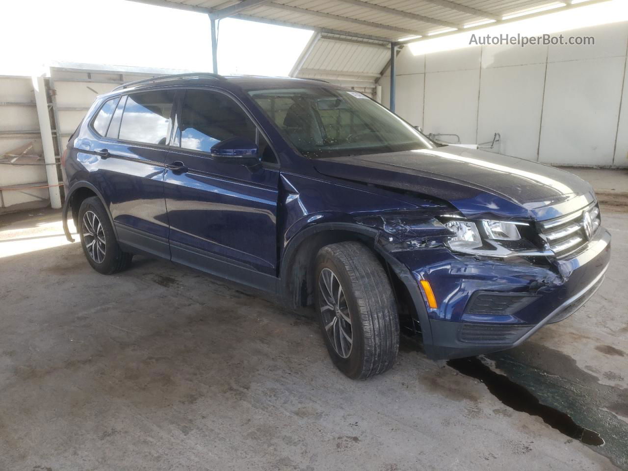 2021 Volkswagen Tiguan S Blue vin: 3VV1B7AX0MM053529