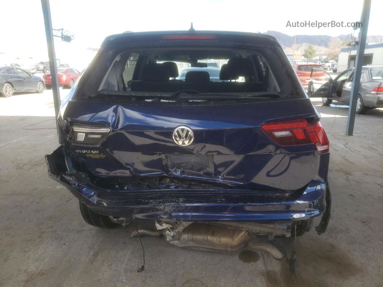 2021 Volkswagen Tiguan S Blue vin: 3VV1B7AX0MM053529