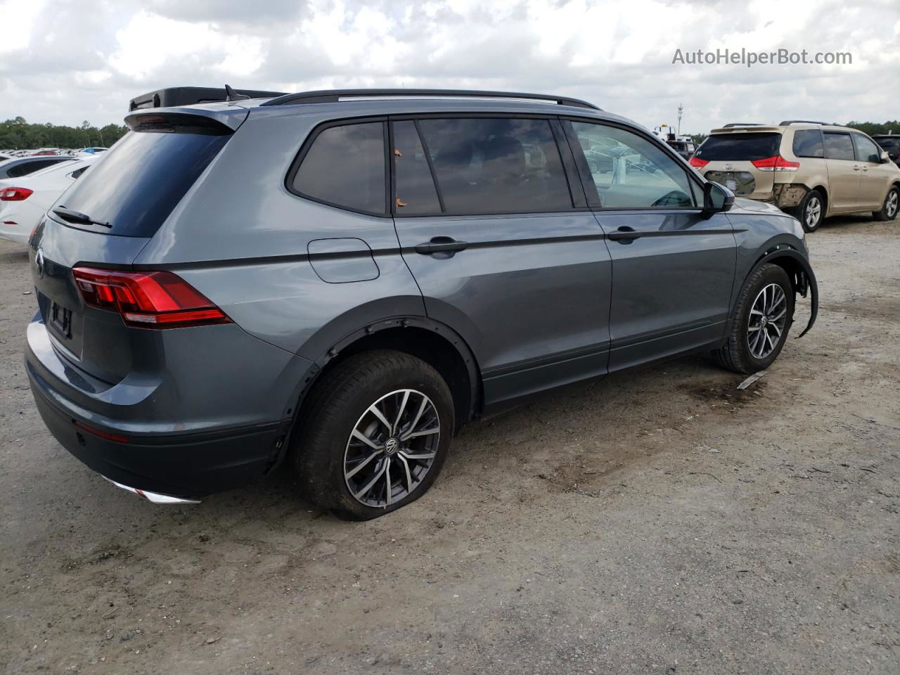 2021 Volkswagen Tiguan S Угольный vin: 3VV1B7AX0MM141304