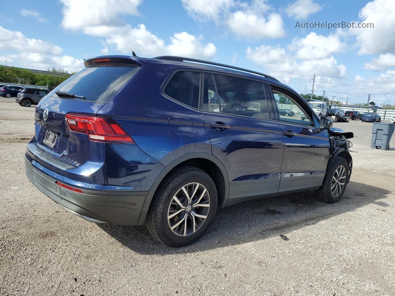 2021 Volkswagen Tiguan S Blue vin: 3VV1B7AX0MM147152