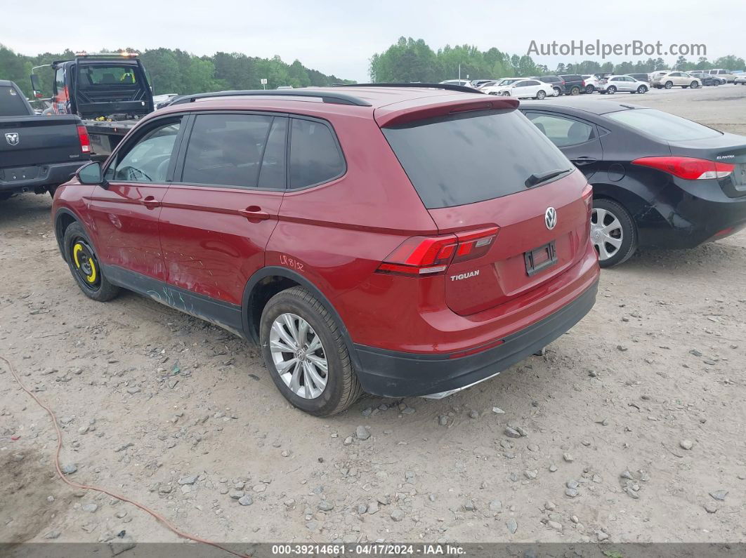 2018 Volkswagen Tiguan 2.0t S Red vin: 3VV1B7AX1JM124944