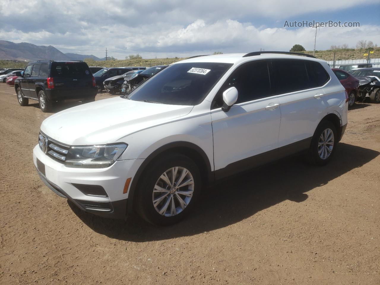 2019 Volkswagen Tiguan S White vin: 3VV1B7AX1KM123844