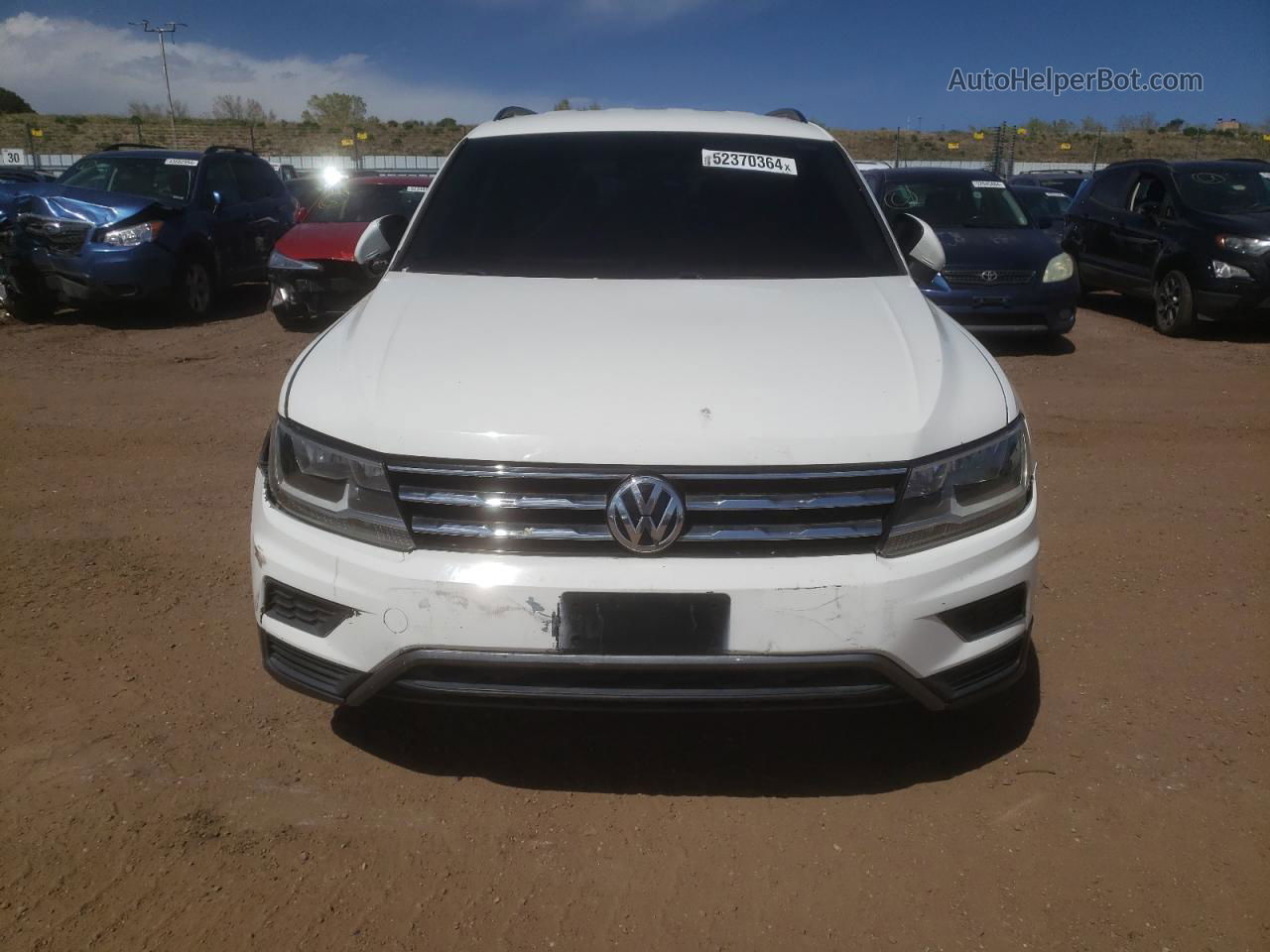 2019 Volkswagen Tiguan S White vin: 3VV1B7AX1KM123844