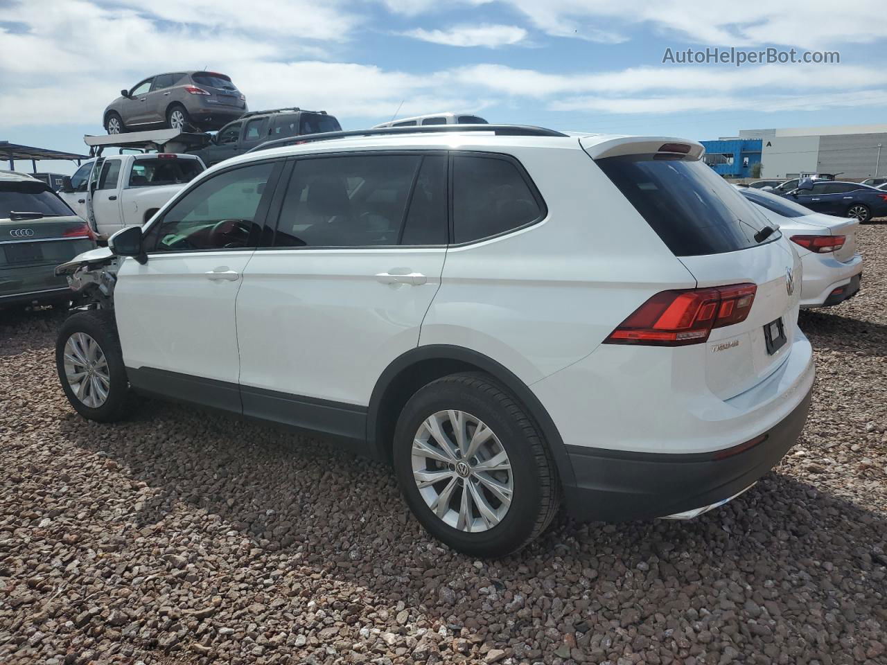 2019 Volkswagen Tiguan S White vin: 3VV1B7AX1KM142409