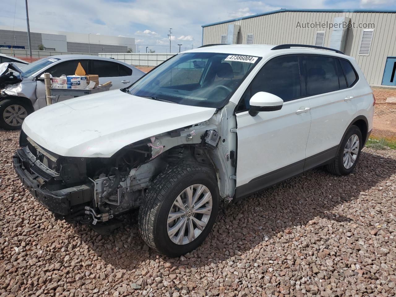 2019 Volkswagen Tiguan S White vin: 3VV1B7AX1KM142409