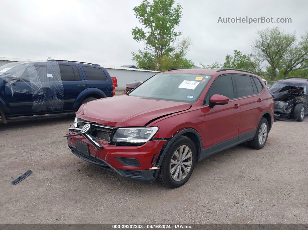 2019 Volkswagen Tiguan 2.0t S Red vin: 3VV1B7AX2KM171272