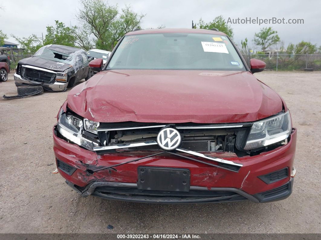 2019 Volkswagen Tiguan 2.0t S Red vin: 3VV1B7AX2KM171272