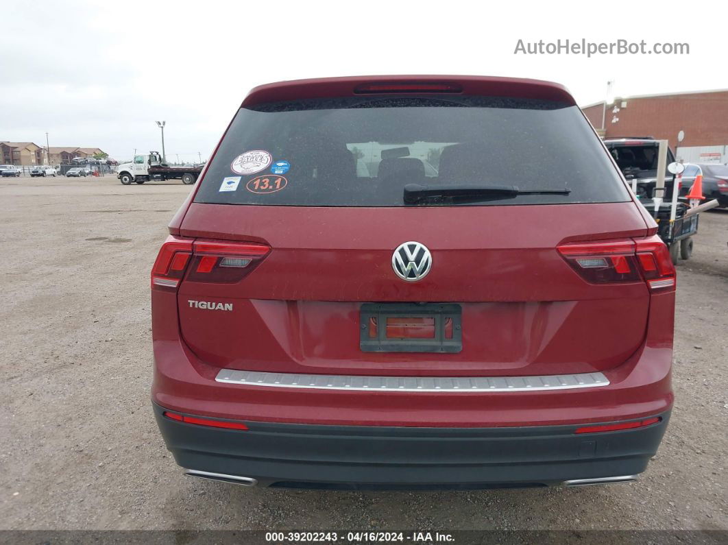 2019 Volkswagen Tiguan 2.0t S Red vin: 3VV1B7AX2KM171272