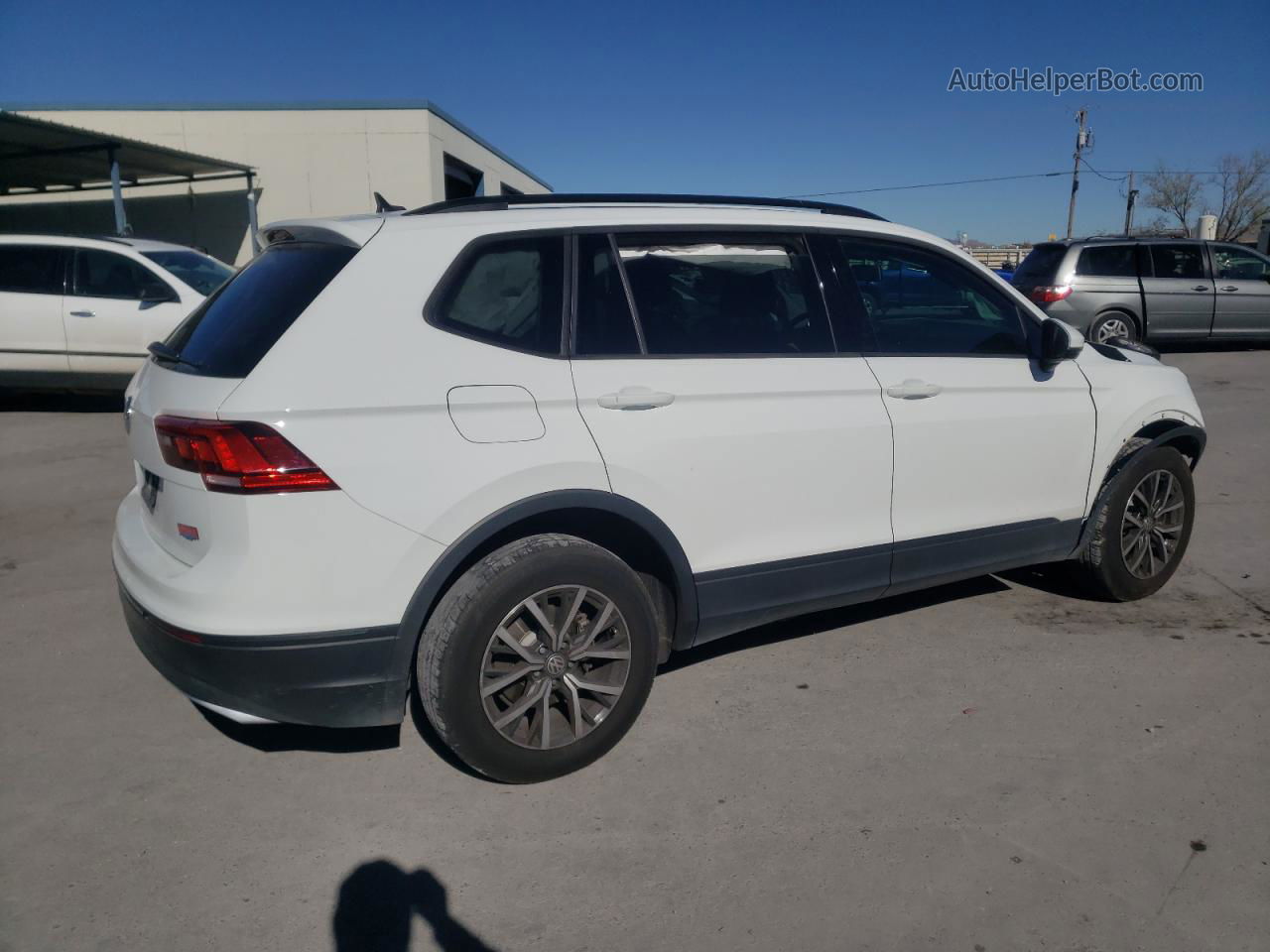 2021 Volkswagen Tiguan S White vin: 3VV1B7AX2MM045688