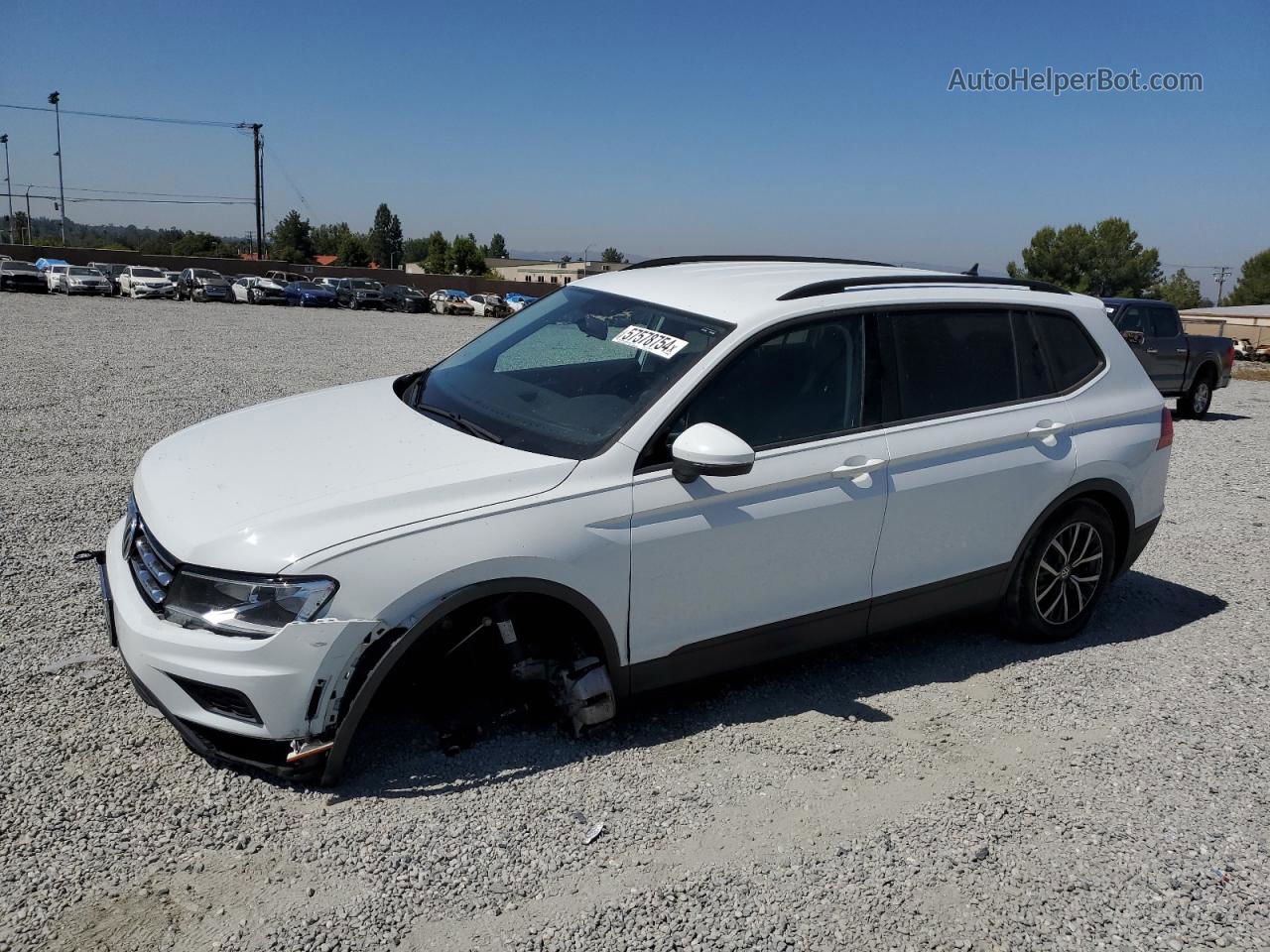 2021 Volkswagen Tiguan S Белый vin: 3VV1B7AX2MM126559