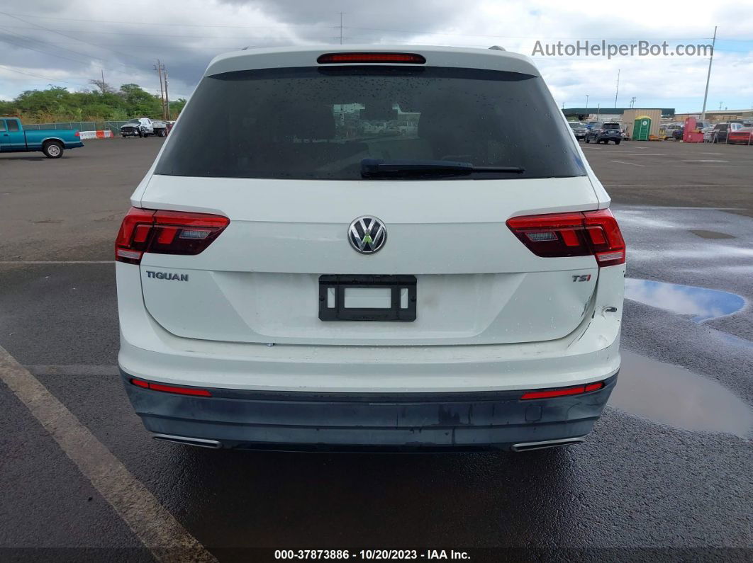 2018 Volkswagen Tiguan 2.0t S White vin: 3VV1B7AX3JM056856