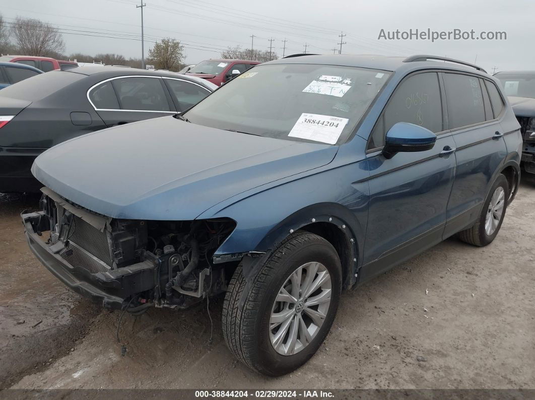 2019 Volkswagen Tiguan 2.0t S Синий vin: 3VV1B7AX3KM016567