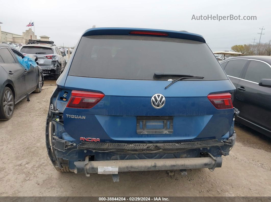 2019 Volkswagen Tiguan 2.0t S Blue vin: 3VV1B7AX3KM016567