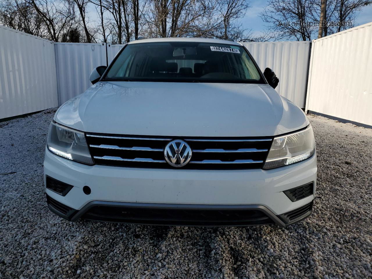 2019 Volkswagen Tiguan S White vin: 3VV1B7AX3KM042120