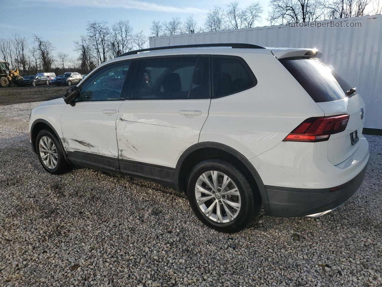 2019 Volkswagen Tiguan S White vin: 3VV1B7AX3KM042120