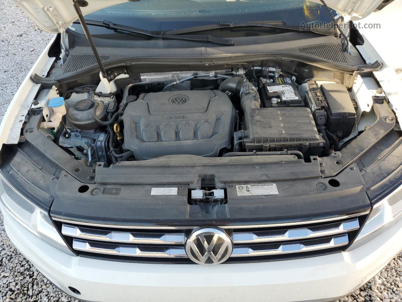 2019 Volkswagen Tiguan S White vin: 3VV1B7AX3KM042120