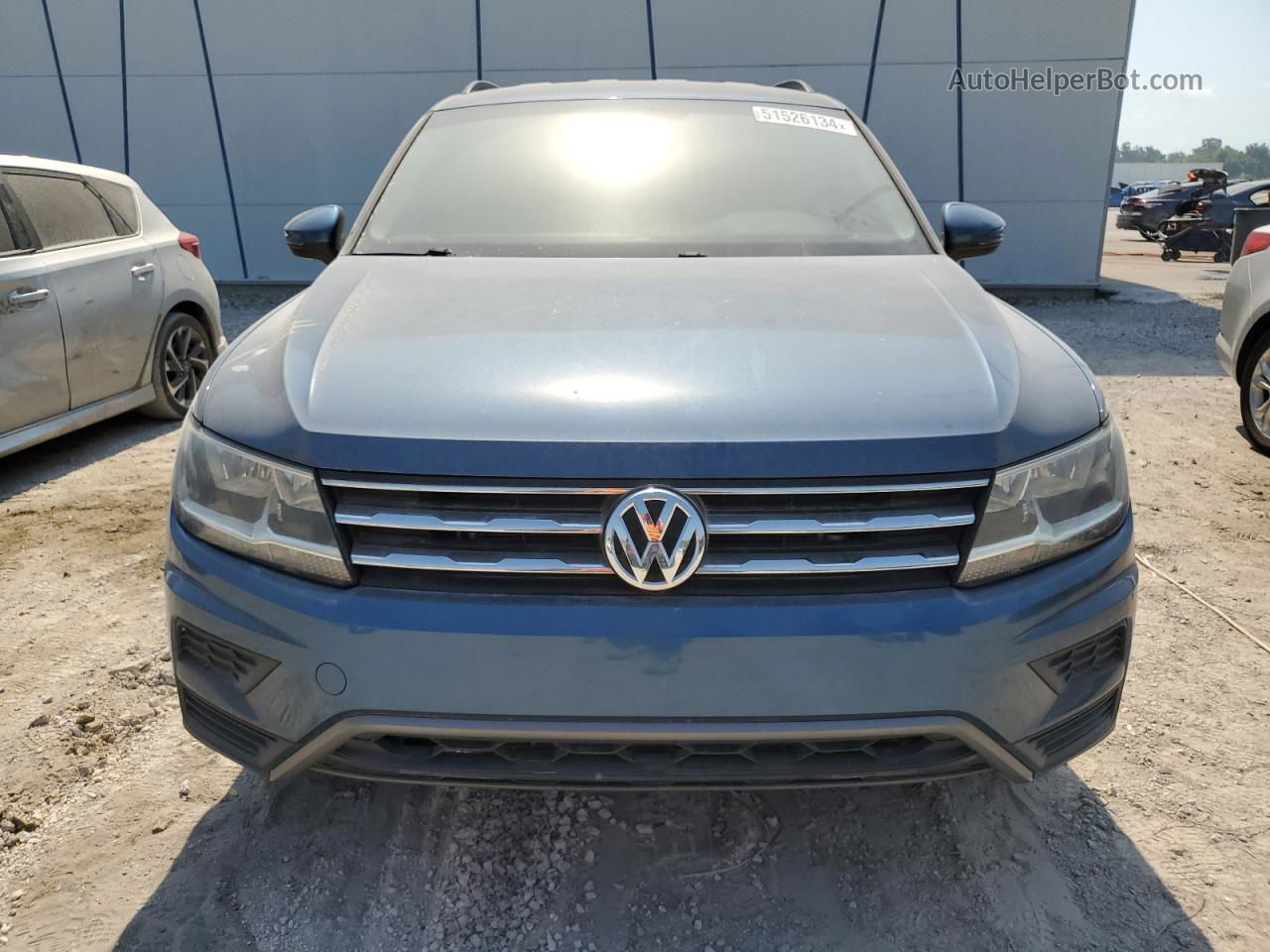 2019 Volkswagen Tiguan S Blue vin: 3VV1B7AX3KM047866