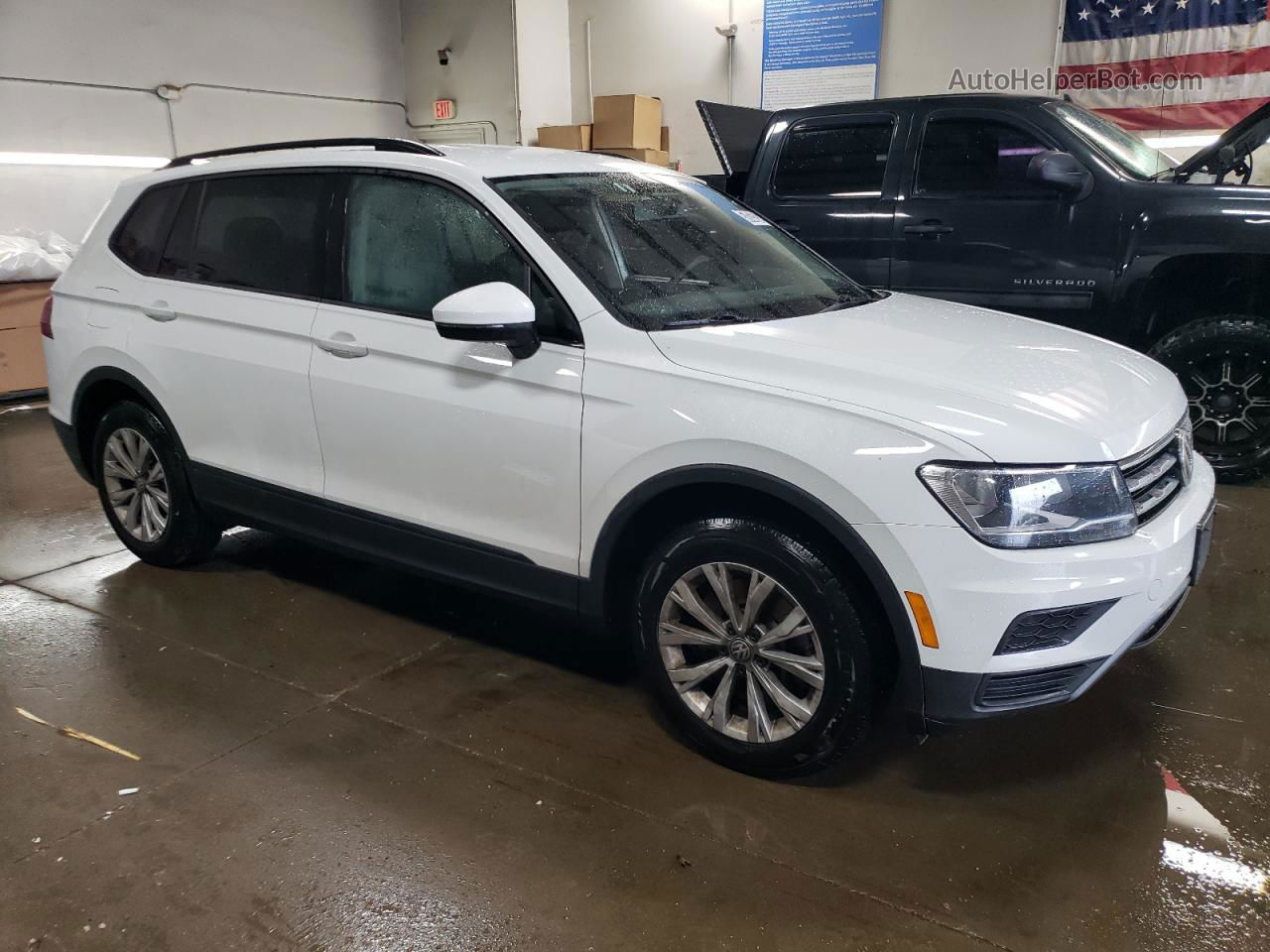 2019 Volkswagen Tiguan S White vin: 3VV1B7AX3KM120332