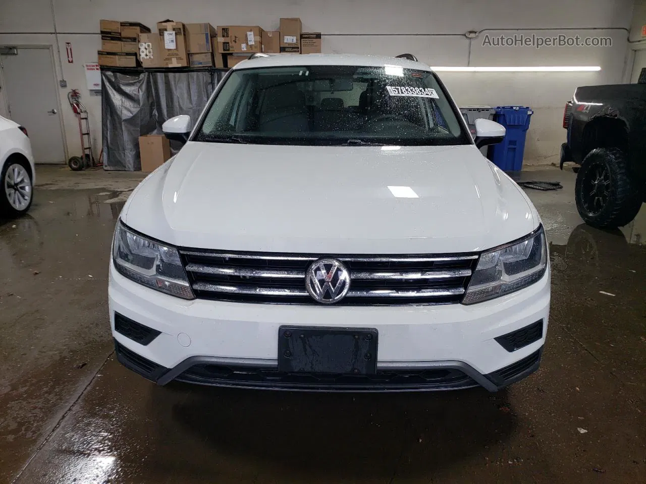 2019 Volkswagen Tiguan S White vin: 3VV1B7AX3KM120332